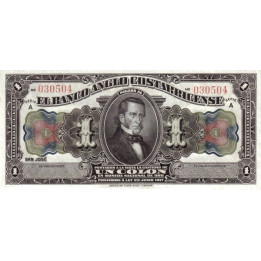 Costa Rica 1 Colon 1917 PS121