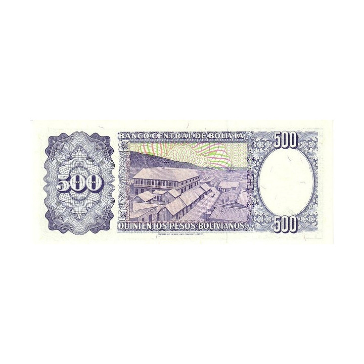 Bolivia 500 Pesos Bolivianos 1981 P166