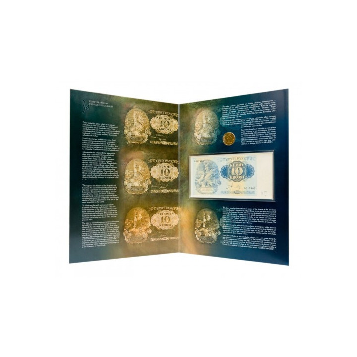 Estonia 10 Krooni 2008 P90 folder