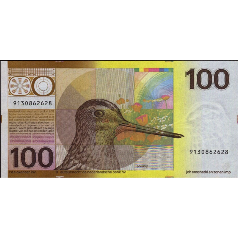 Nederländerna 100 Gulden 1977 P97