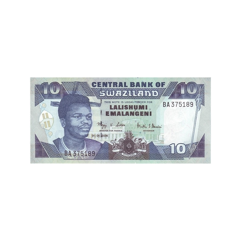Swaziland 10 Emalangeni 2006 P-29c