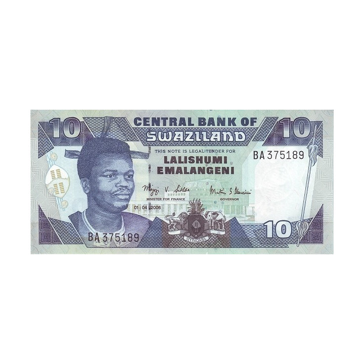 Swaziland 10 Emalangeni 2006 P-29c
