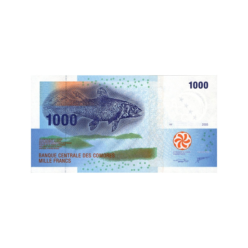 Komorerna 1000 Francs 2020 P16c