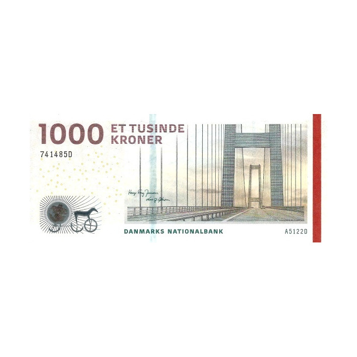 Denmark 1000 Kroner 2012 P69
