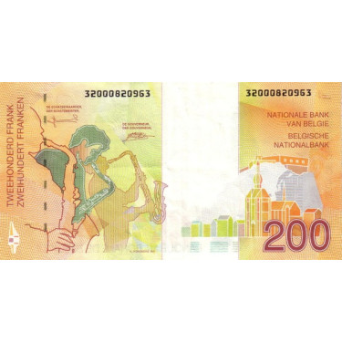 Belgium 200 Francs ND 1995 P148