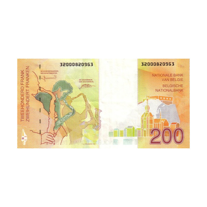 Belgium 200 Francs ND 1995 P148