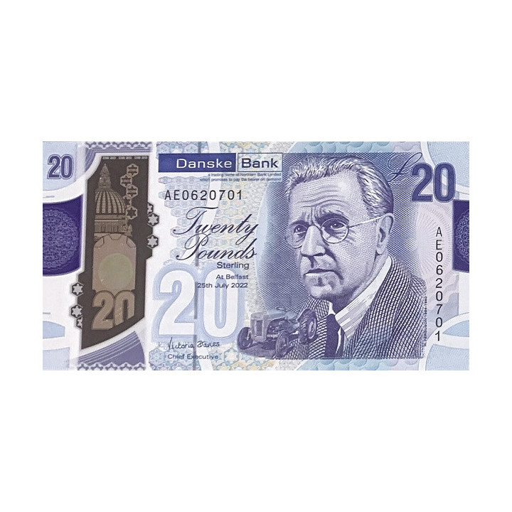 Nordirland 20 Pounds 2022 Danske Bank P215b