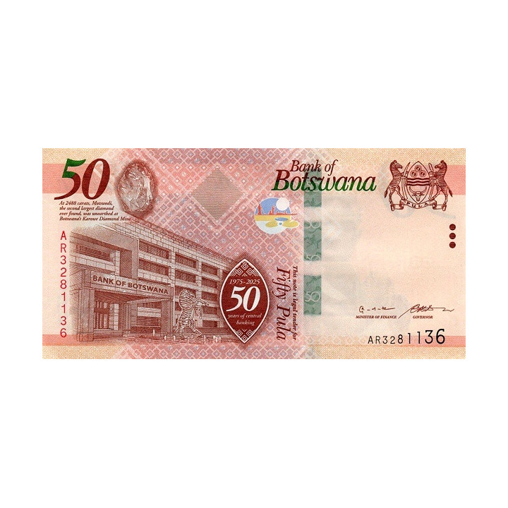 Botswana 50 Pula 2025 P37