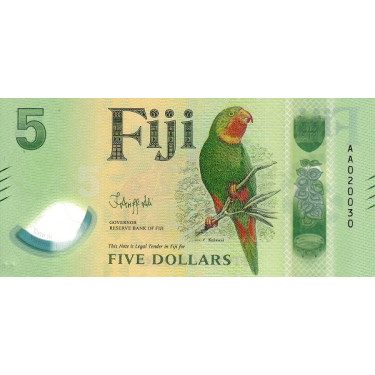 Fiji 5 Dollars 2026 P125