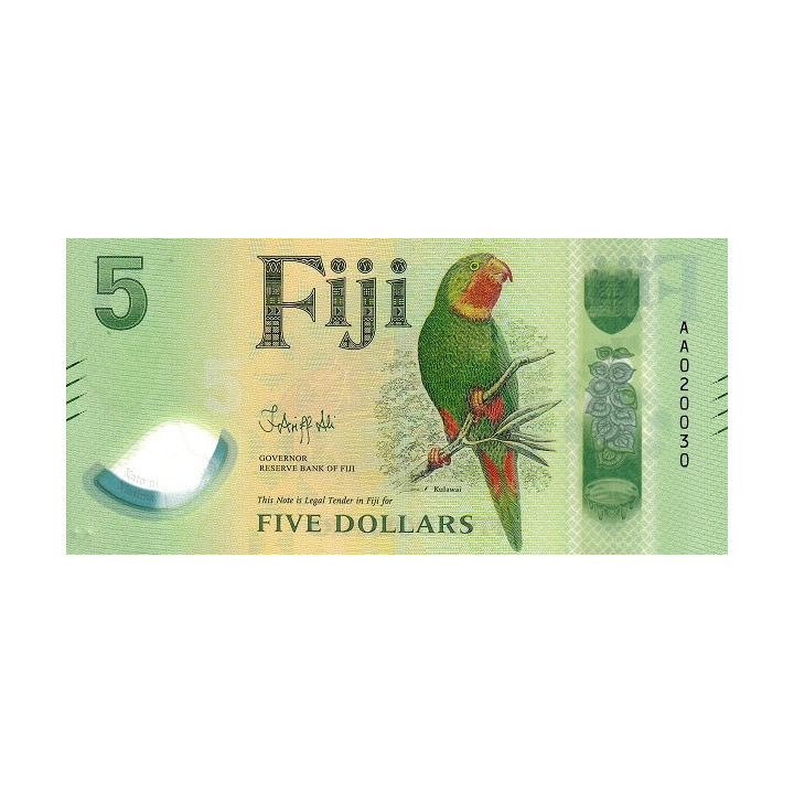 Fiji 5 Dollars 2026 P125