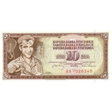 Yugoslavia 10 Dinara 1968 P82c