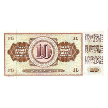 Yugoslavia 10 Dinara 1968 P82c