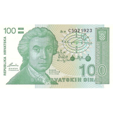 Kroatien 100 Dinara 1991 P20