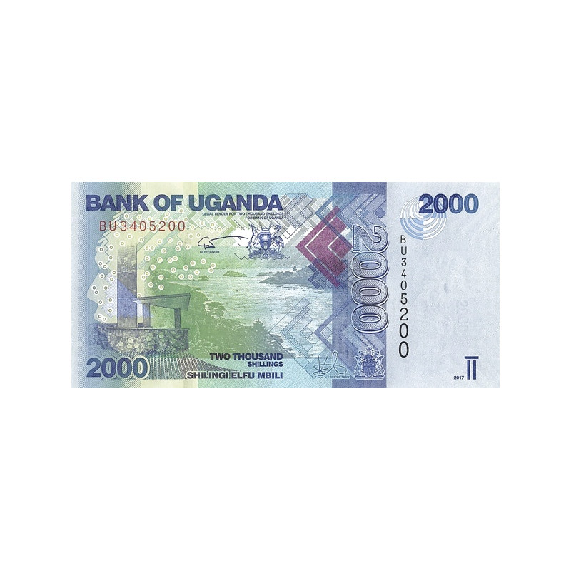 Uganda 2000 Shillings 2017 P-50d