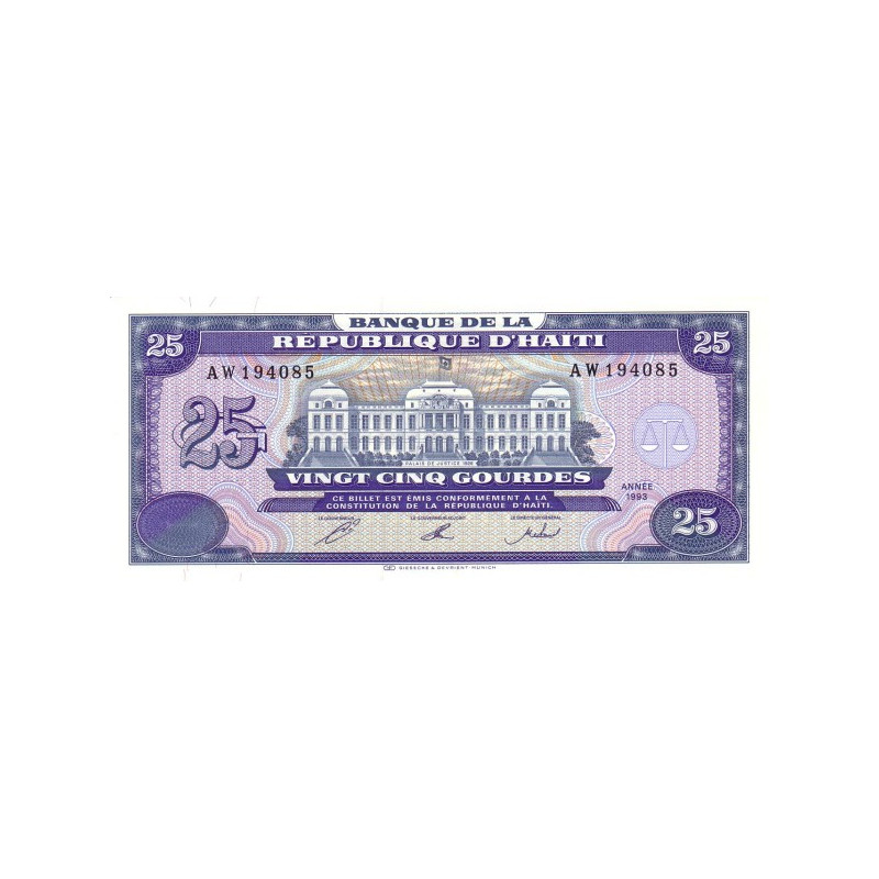 Haiti 25 Gourdes 1993 P262