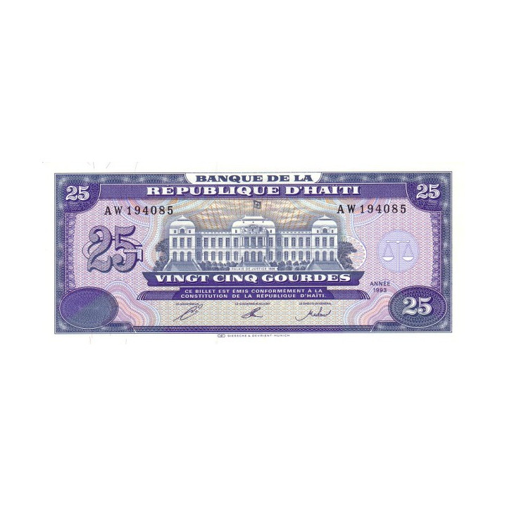 Haiti 25 Gourdes 1993 P262