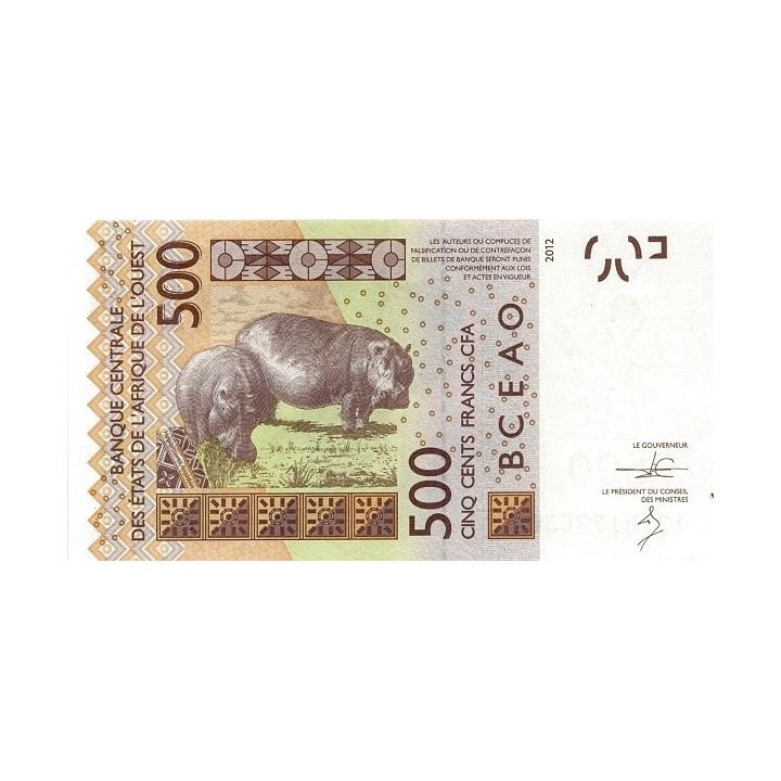 West African States 500 Francs 2014 P-819Tn