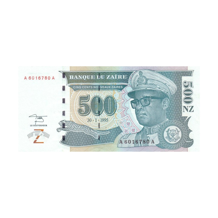 Zaire 500 Nouveaux Zaires 1995 P-65