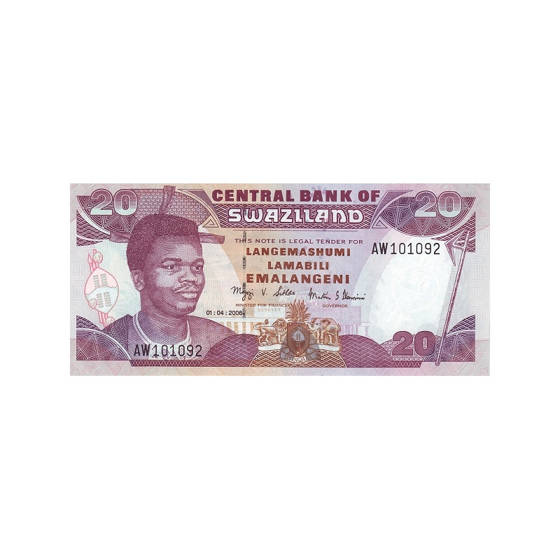 Swaziland 20 Emalangeni 2006 P-30c