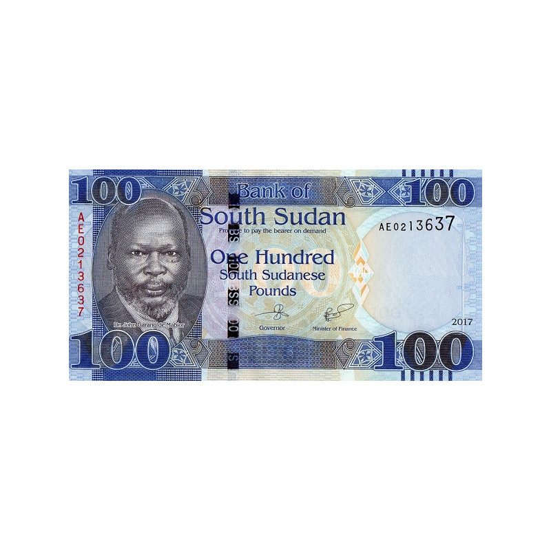 South Sudan 100 Pounds 2017 P-15c