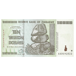 Zimbabwe 10 Trillion Dollars 2008 P-88
