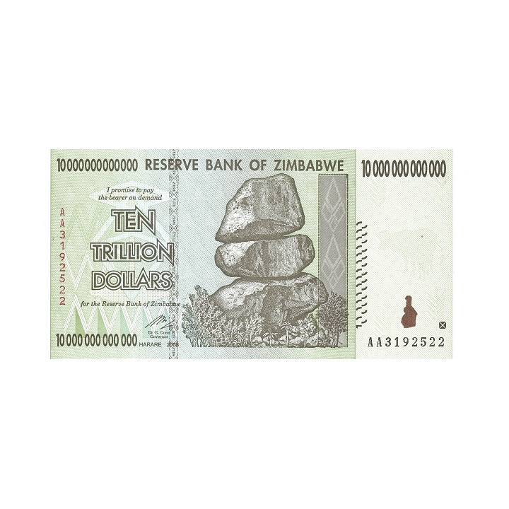 Zimbabwe 10 Trillion Dollars 2008 P-88