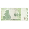 Zimbabwe 500 Dollars 2009 P-98