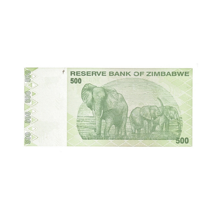 Zimbabwe 500 Dollars 2009 P-98