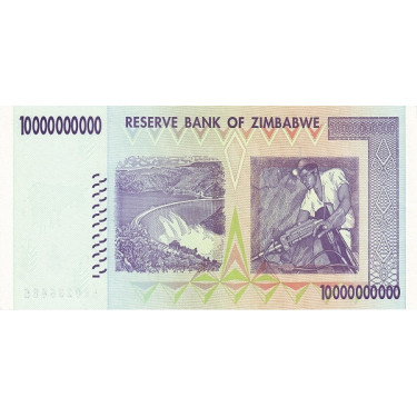 Zimbabwe 10 Billion Dollars 2008 P-85