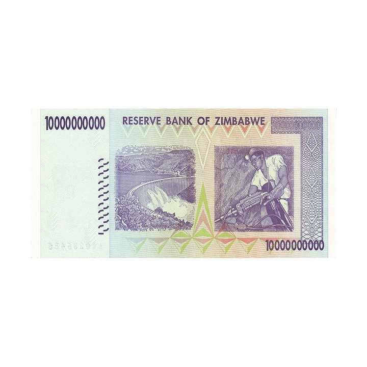 Zimbabwe 10 Billion Dollars 2008 P-85