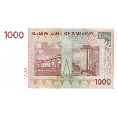 Zimbabwe 1000 Dollars 2007 P-71