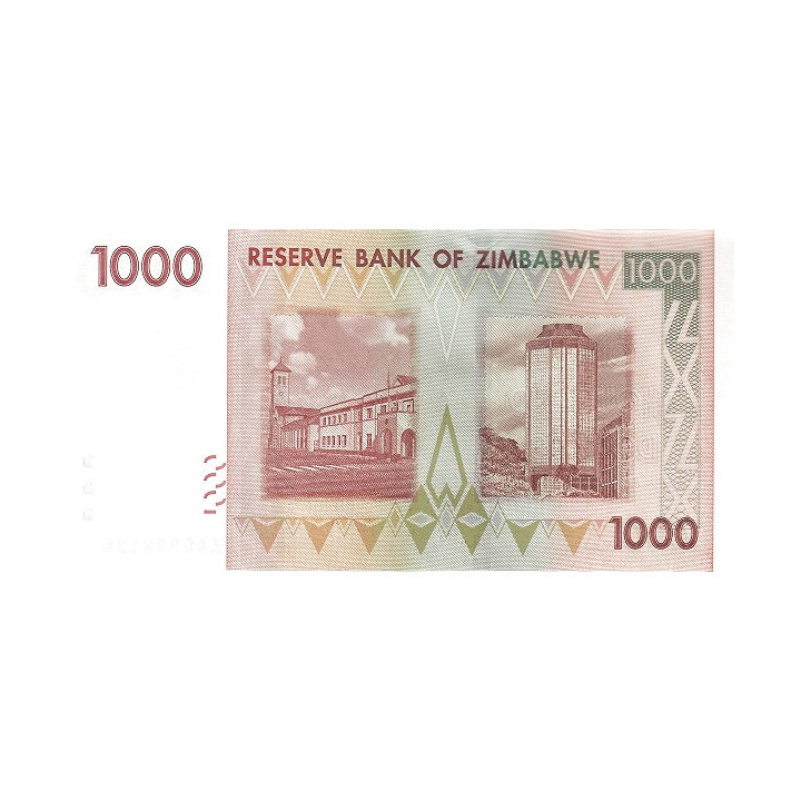 Zimbabwe 1000 Dollars 2007 P-71