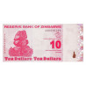Zimbabwe 10 Dollars 2009 P-94
