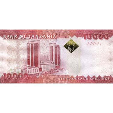 Tanzania 10 000 Shilingi 2010-2015 P-44b UNC