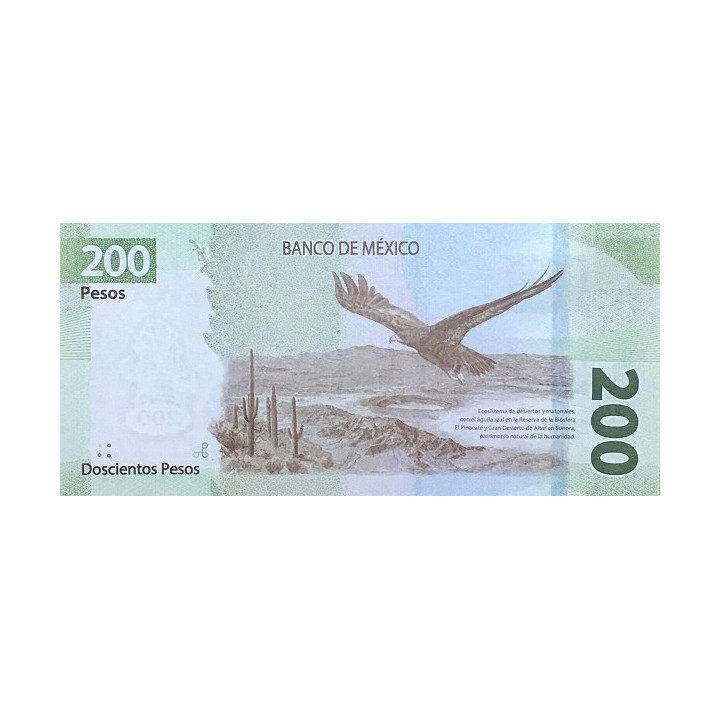 Mexico 200 Pesos P-new1 jubileumssedel