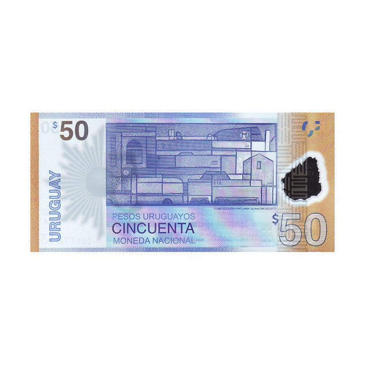 Uruguay 50 Pesos 2017 P-100