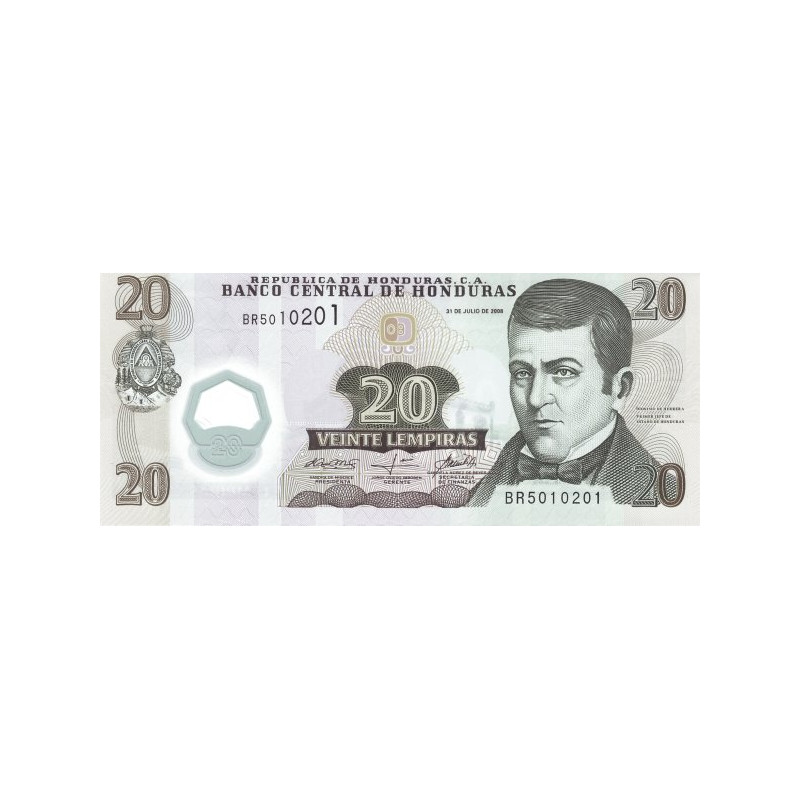 Honduras 20 Lempiras 2008 P-95 Sign. 2