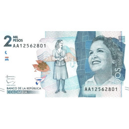 Colombia 2000 Pesos 2015 P-458a