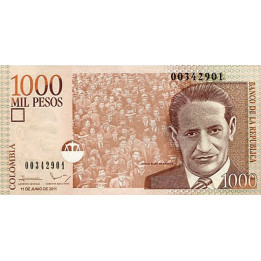 Colombia 1000 Pesos 2011 P-456o