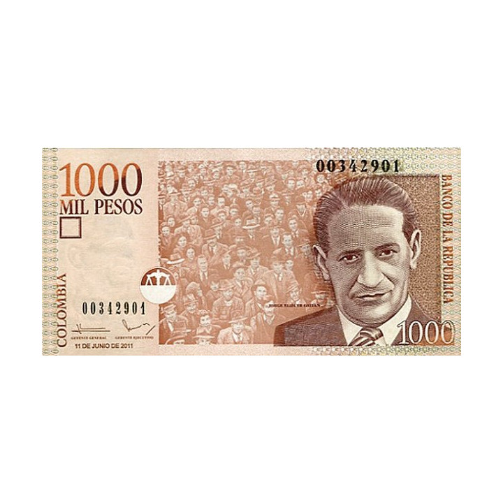 Colombia 1000 Pesos 2011 P-456o