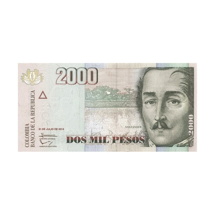 Colombia 2000 Pesos 2014 P-457z