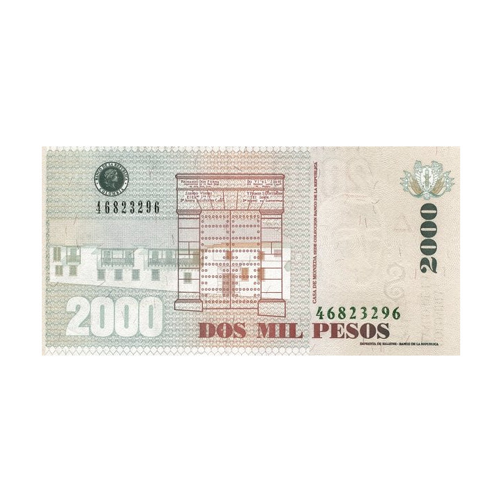 Colombia 2000 Pesos 2014 P-457z