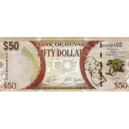 Guyana 50 Dollars 2016 P-41