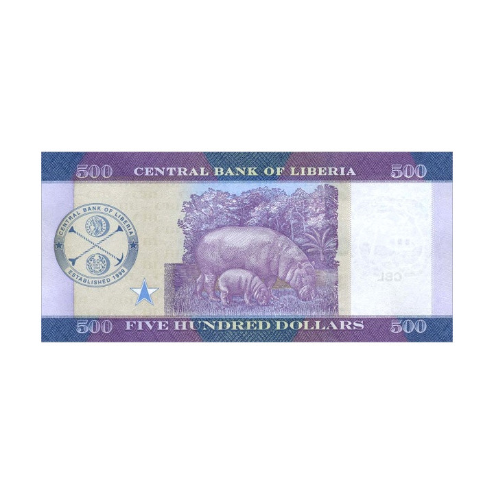 Liberia 500 dollars 2016 P-36a