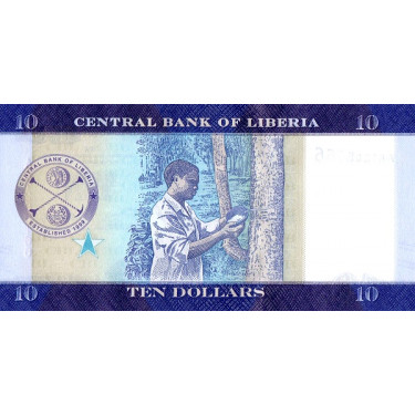 Liberia 10 Dollars 2016 P-32a