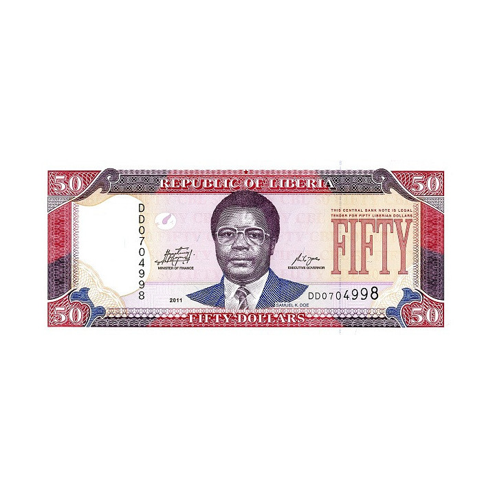 Liberia 50 Dollars 2011 P-29f