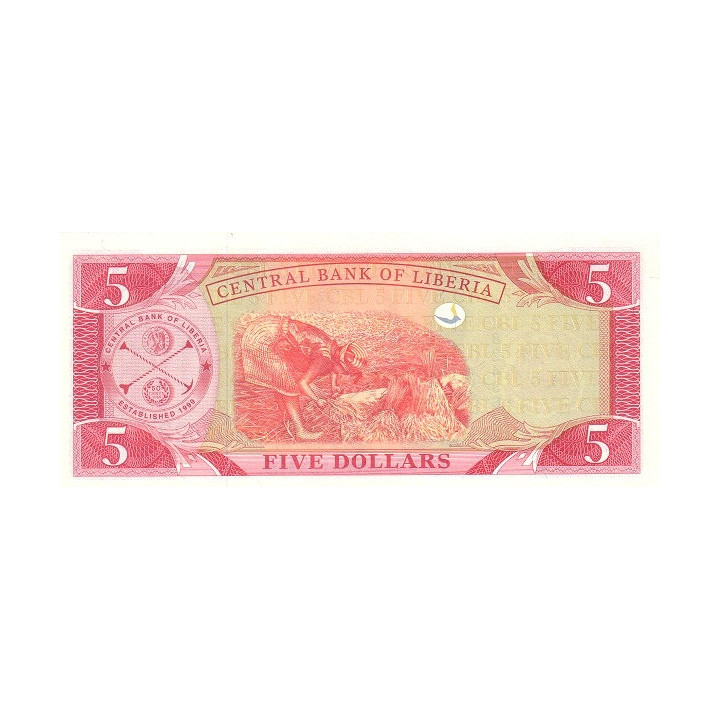 Liberia 5 Dollars 2003 P-26a