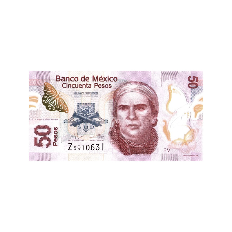 Mexico 50 Pesos 2016 P-123Av