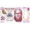 Mexico 50 Pesos 2016 P-123Av