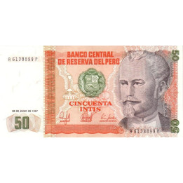 Peru 50 Intis 1987 P-131b